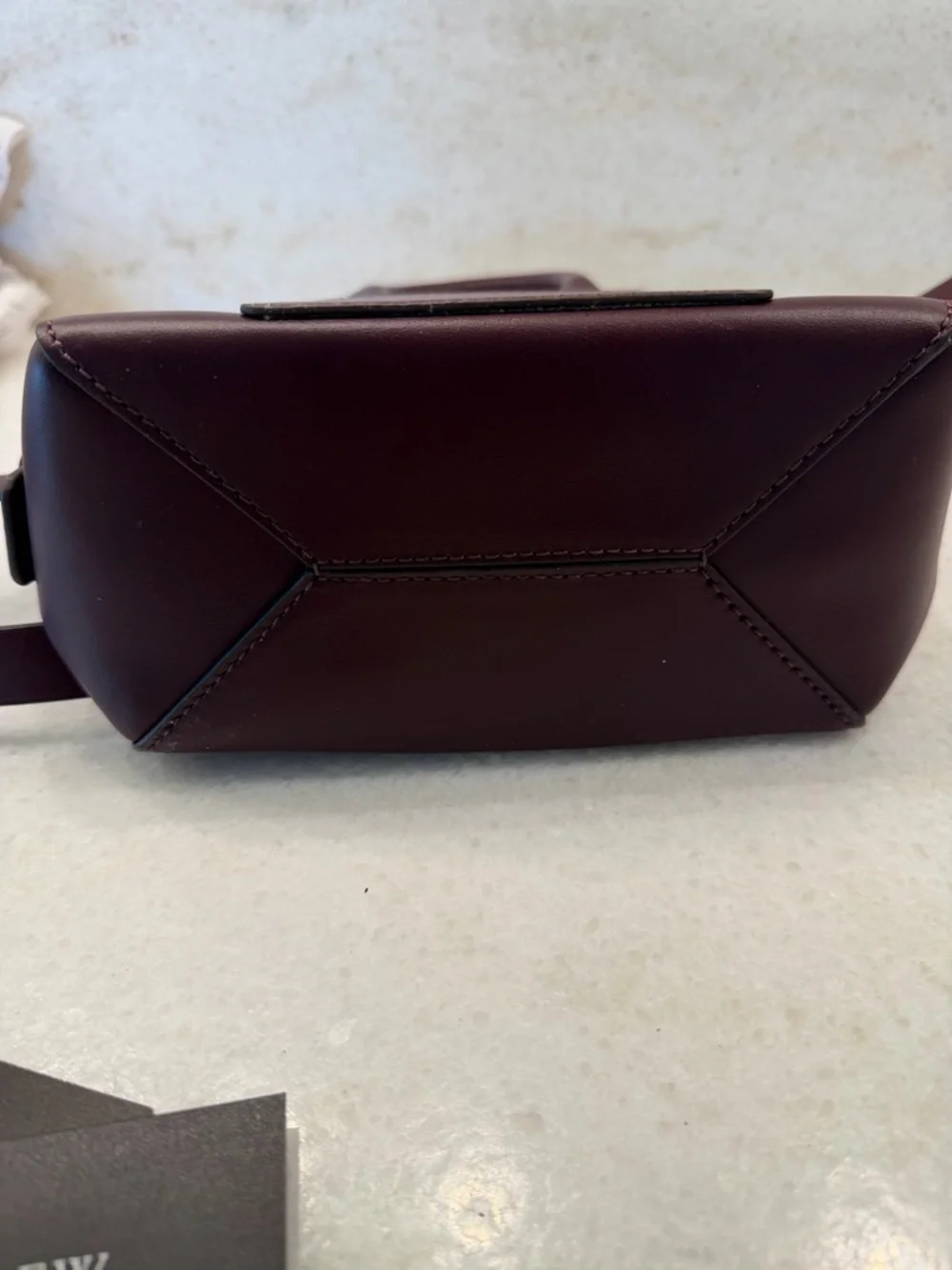 J. Crew Burgundy Leather Top-Handle Satchel with Detachable Strap
